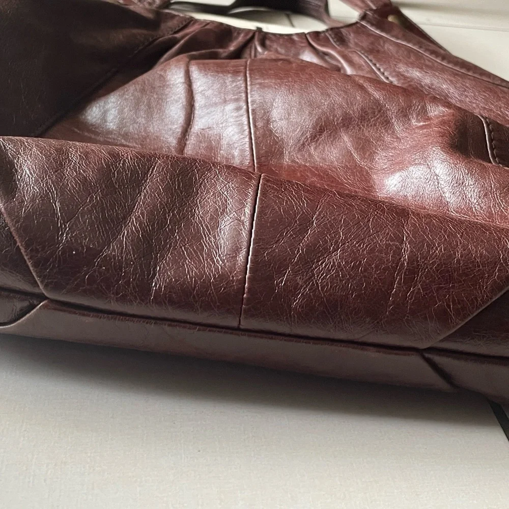 HOBO Brown Leather Tote Bag - Picture 5 of 10